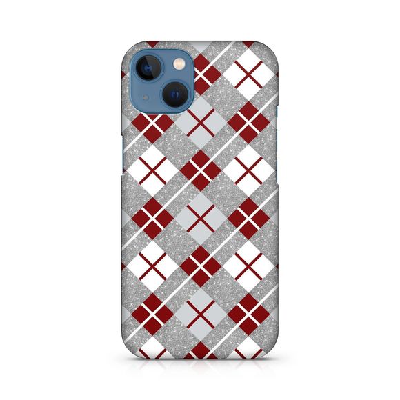 Apple iPhone 15/14/13/12/11 Pro/Max Buffalo Plaid Christmas Xmas Case Shockproof - Picture 1 of 8